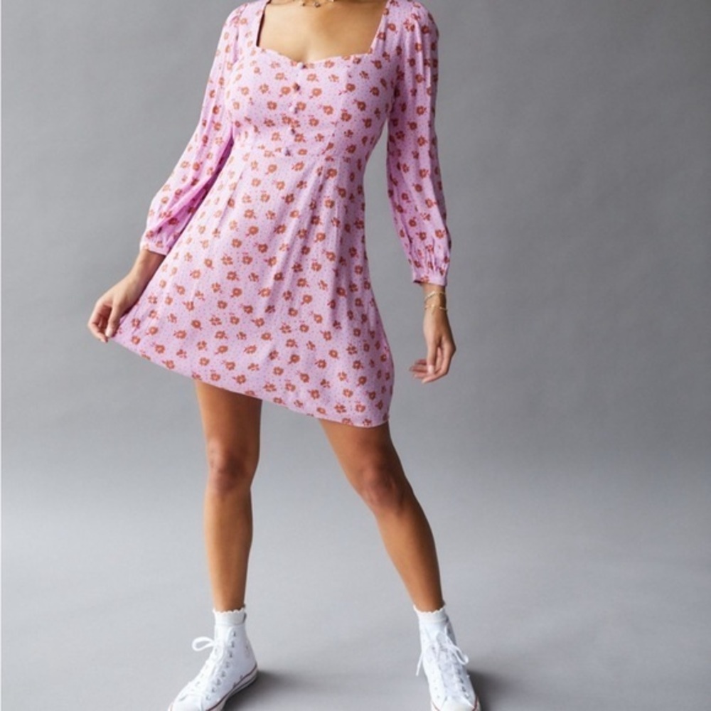 Billabong heartland long sleeve mini dress- Size Small